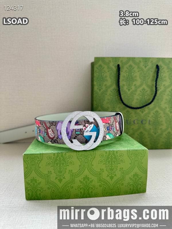Gucci belt 38mmX100-125cm 8L32