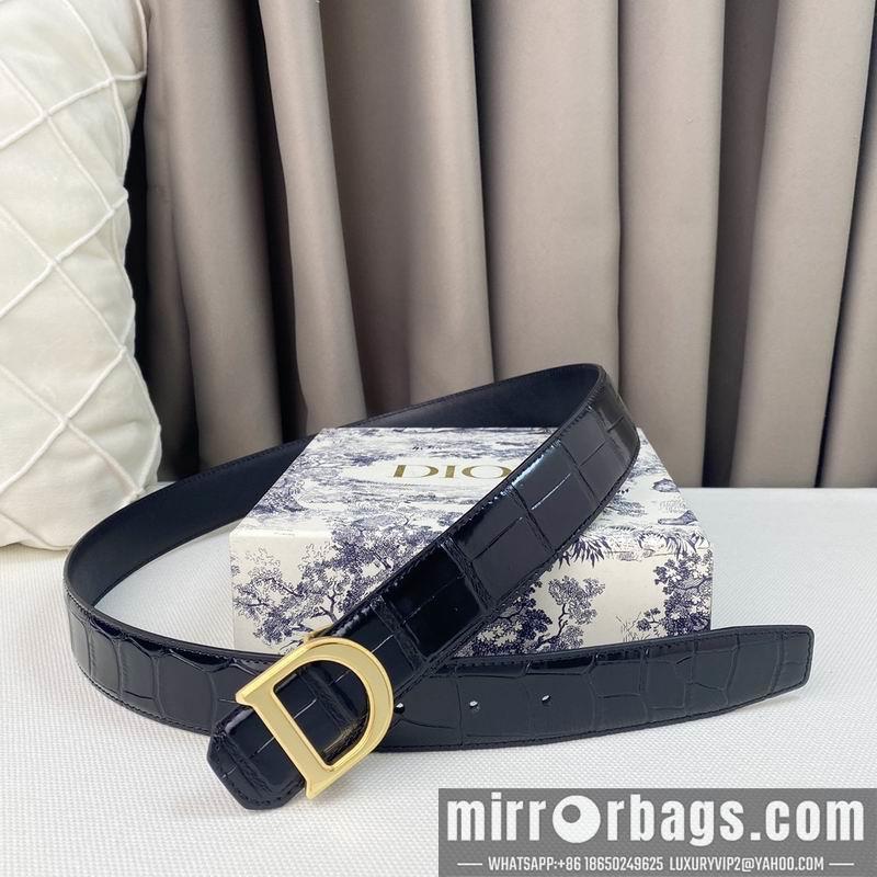 Dior belt 35mmX95-125cm 7D19