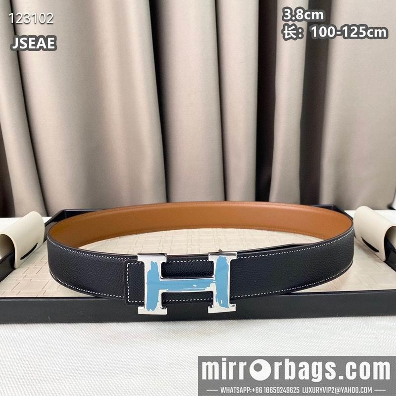 Hermes belt 38mmX100-125cm 8L13