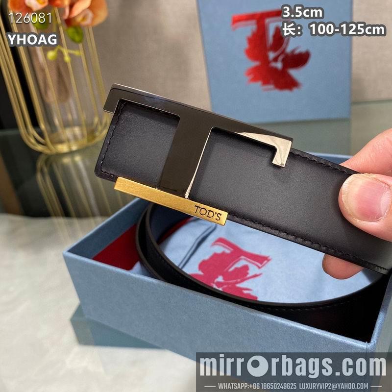 Tod's belt 35mmX100-125cm 8L06