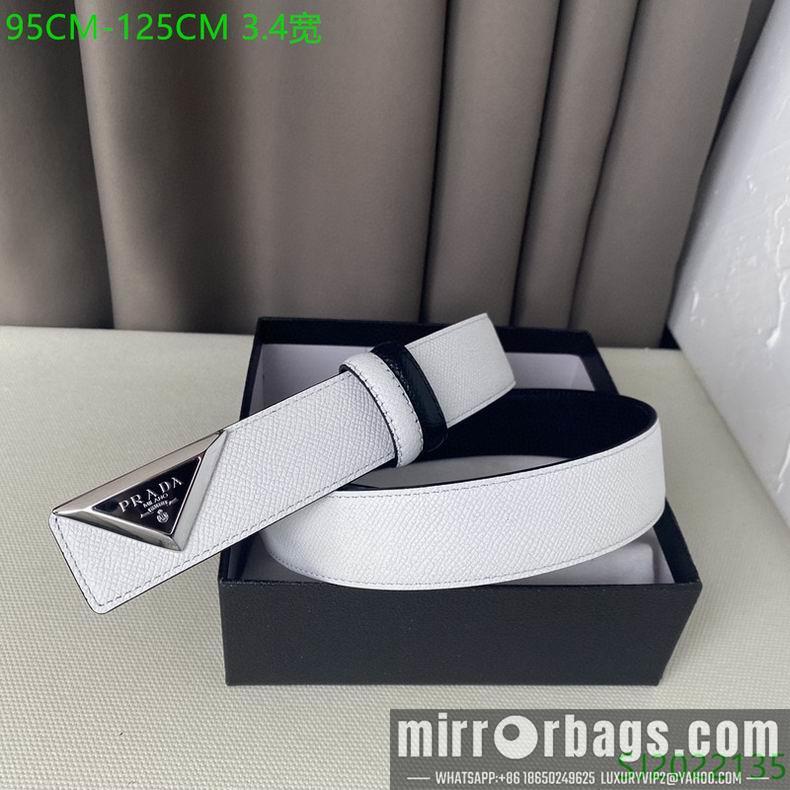 Prada Belt 34mmX95-125cm 7D02
