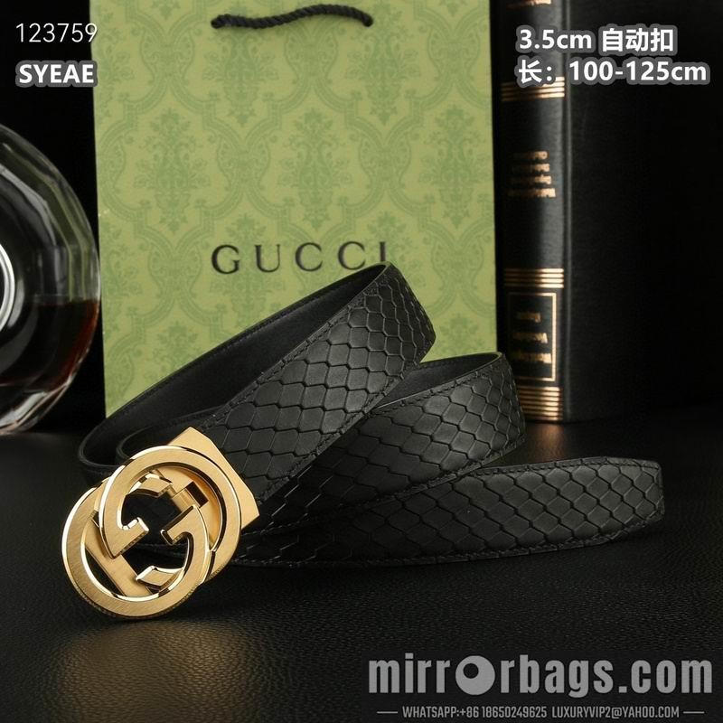 Gucci belt 35mmX100-125cm 8L54