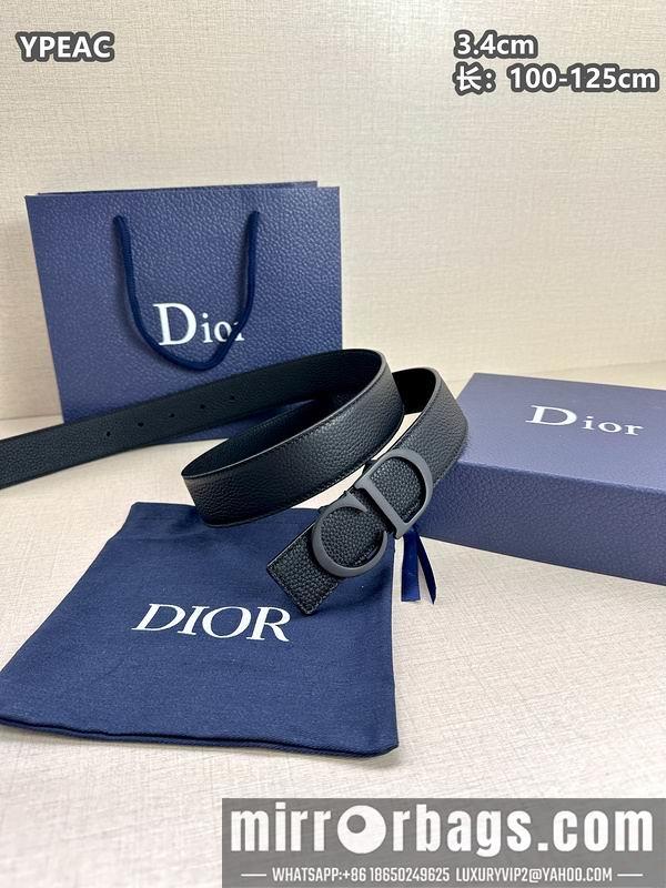 Dior belt 34mmX100-125cm 8L07
