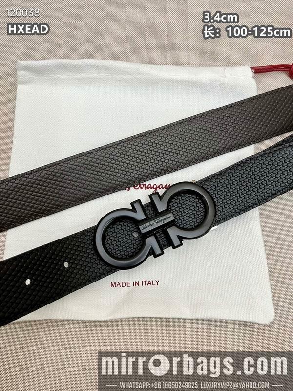 Ferragamo belt 34mmX100-125cm 8L04