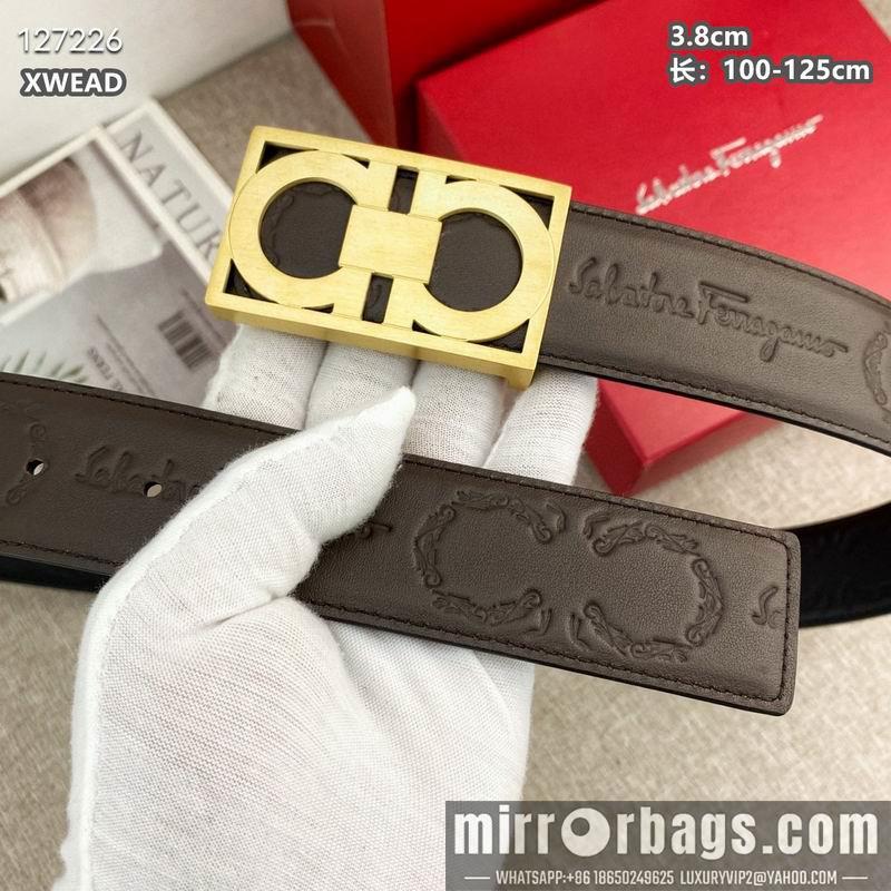 Ferragamo belt 38mmX100-125cm 8L19