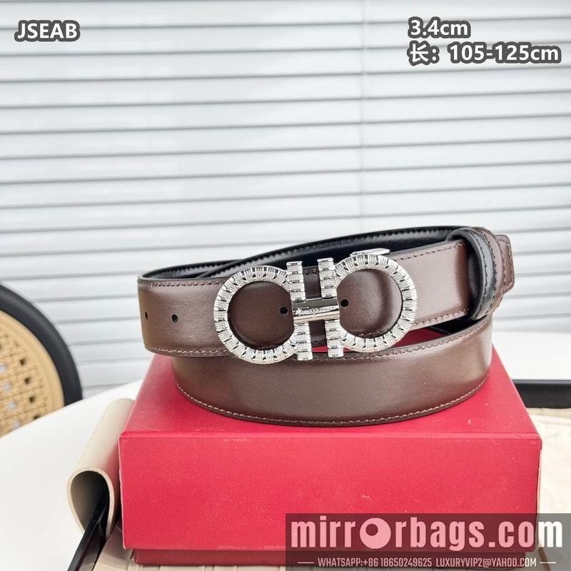 Ferragamo belt 34mmX105-125cm 8L11