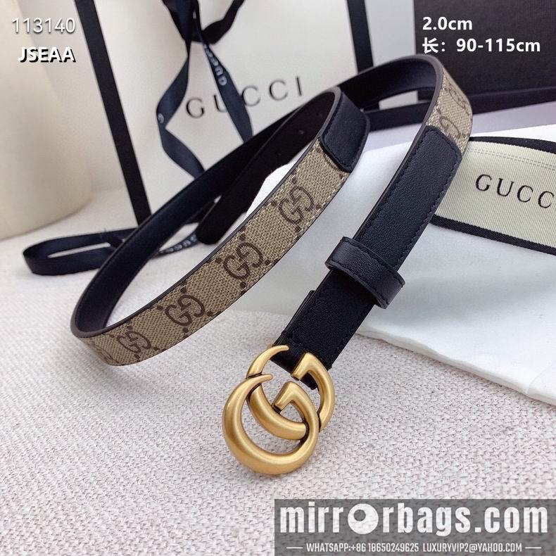 Gucci belt 20mmX90-115cm 8L07