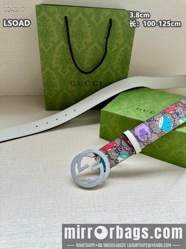 Gucci belt 38mmX100-125cm 8L32