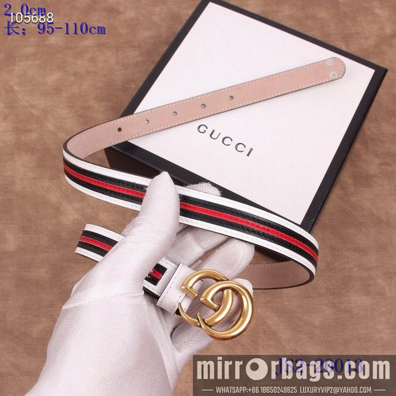 Gucci belt 20mm 95-110cm 8L02