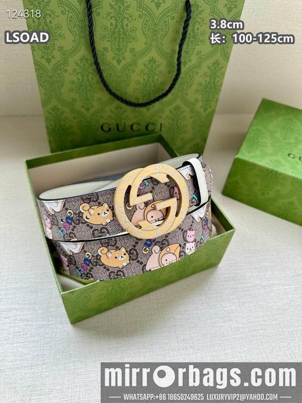 Gucci belt 38mmX100-125cm 8L32