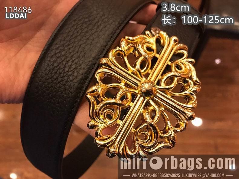 Chrome Hearts belt 38mmX100-125cm 8L01