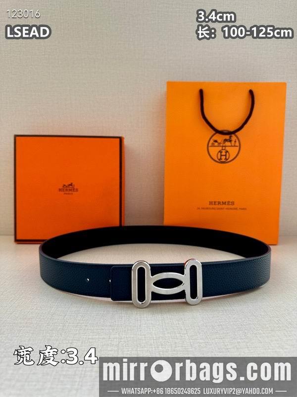 Hermes belt 34mmX100-125cm 8L07