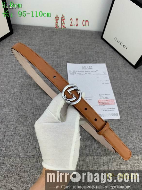 Gucci belt 20mm 95-110cm 8L01