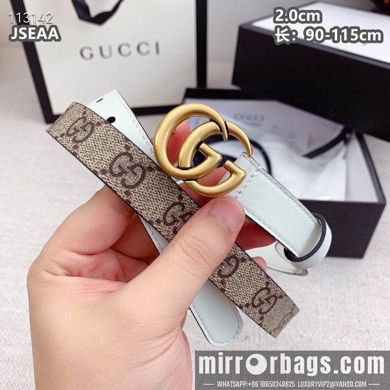 Gucci belt 20mmX90-115cm 8L15