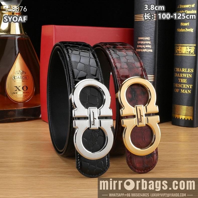 Ferragamo belt 38mmX100-125cm 8L16