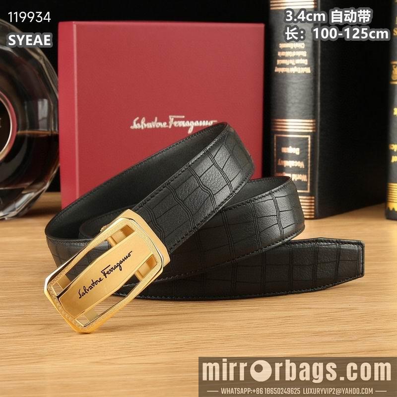 Ferragamo belt 34mmX100-125cm 8L05