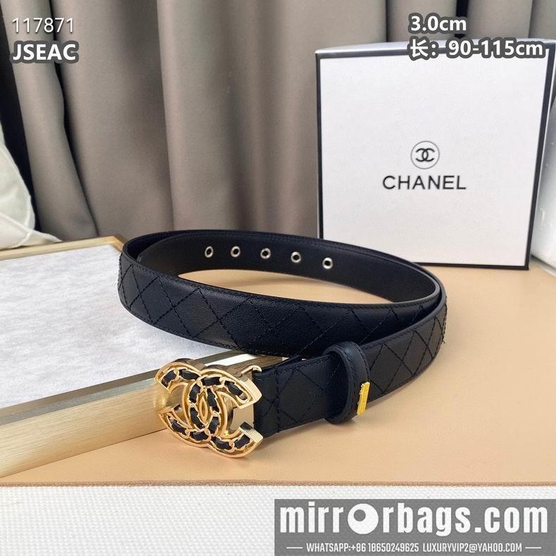Chanel belt 30mmX90-115cm 8L08