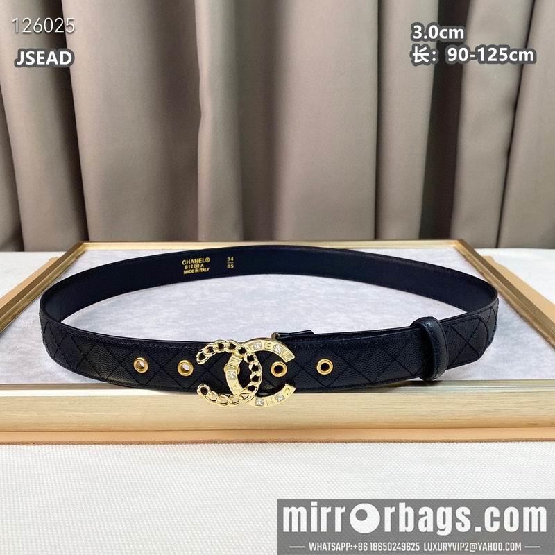 Chanel belt 30mmX90-125cm 8L14