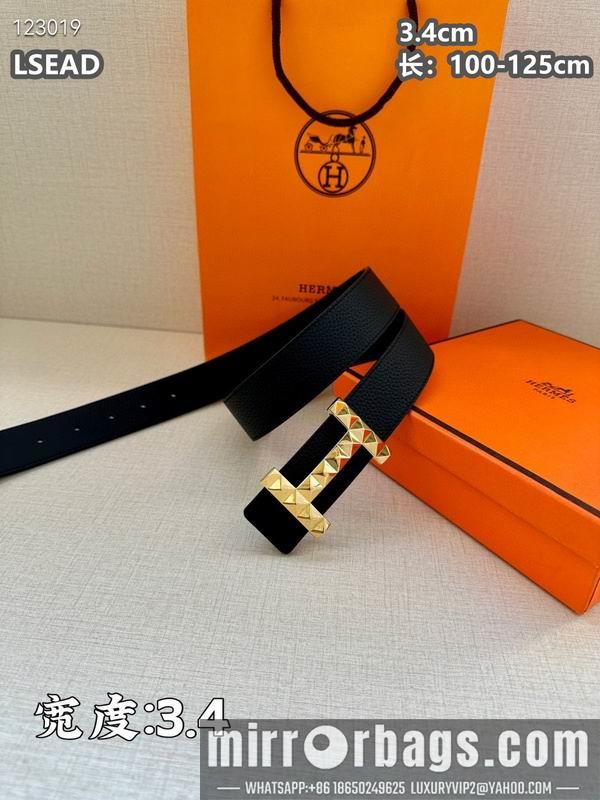 Hermes belt 34mmX100-125cm 8L06
