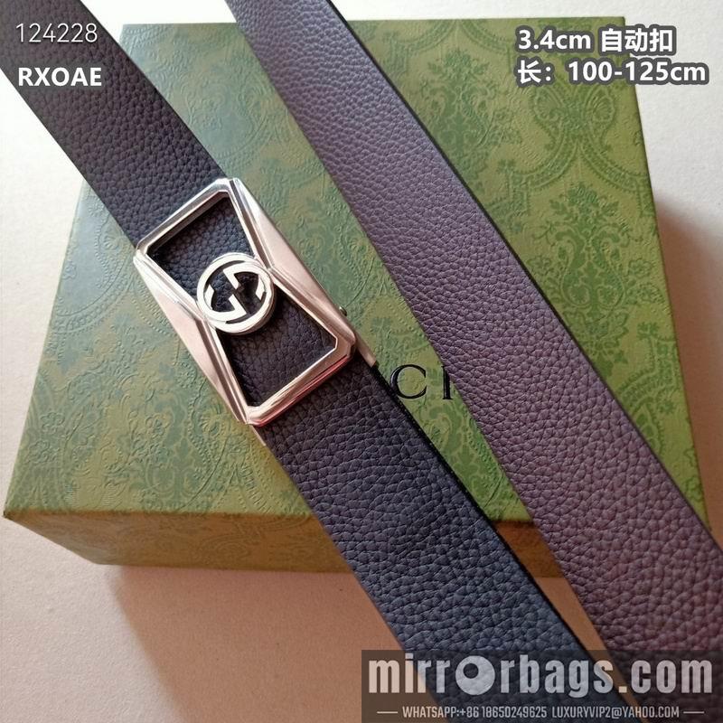 Gucci belt 34mmX100-125cm 8L20