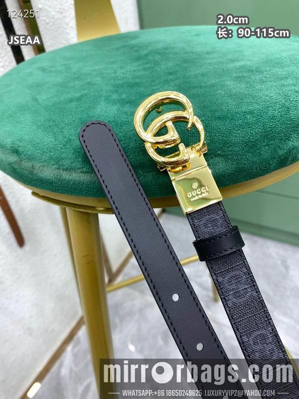 Gucci belt 20mmX90-115cm 8L22