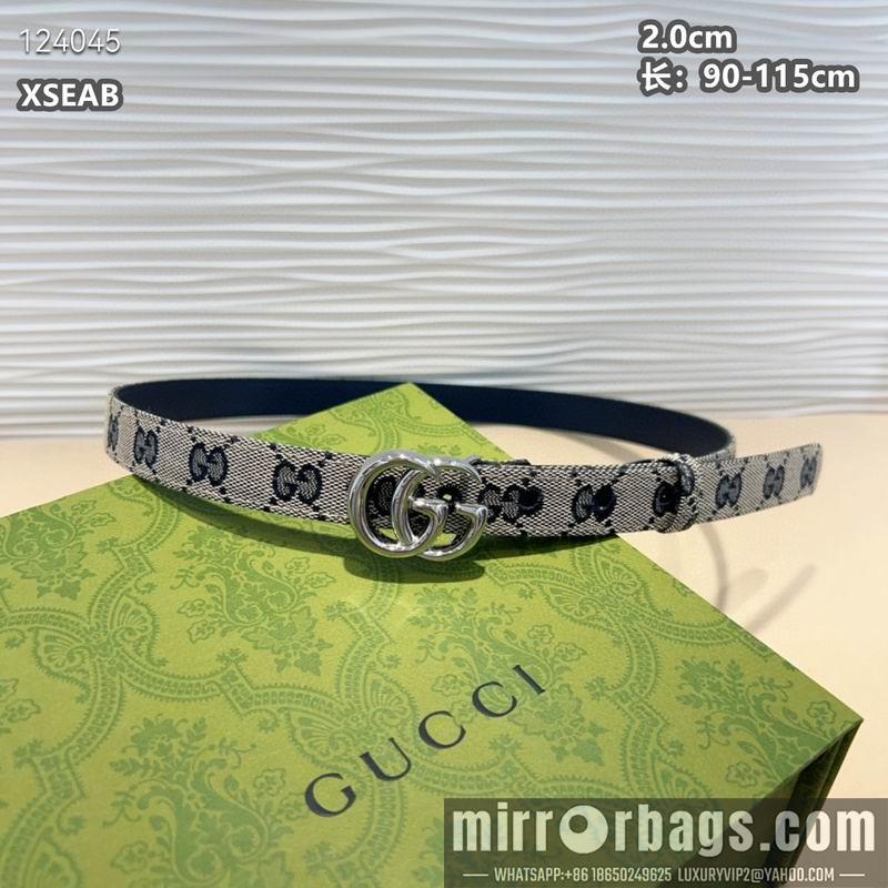 Gucci belt 20mmX90-115cm 8L21