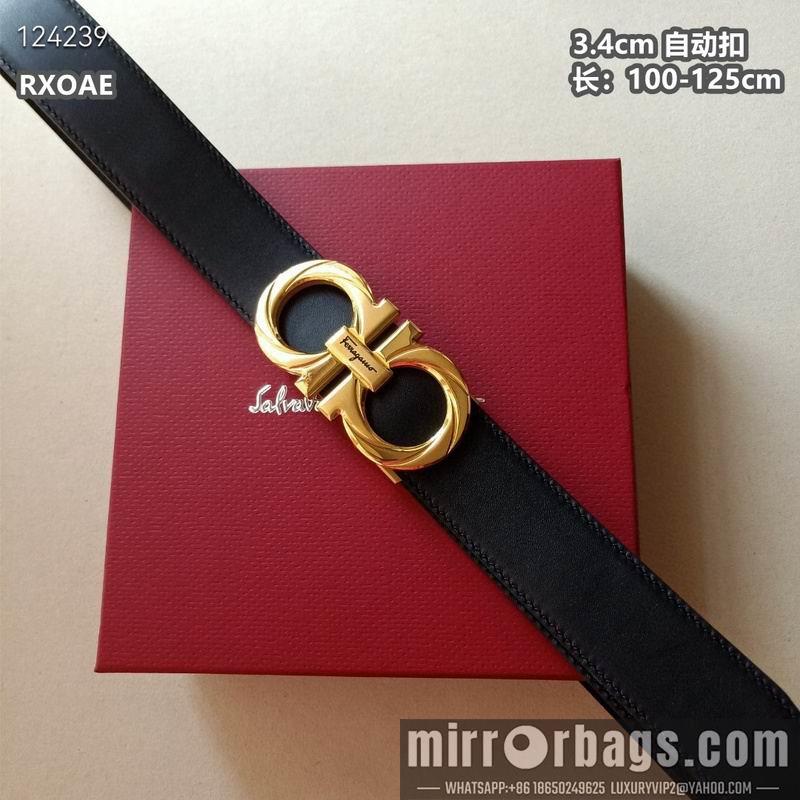 Ferragamo belt 34mmX100-125cm 8L07