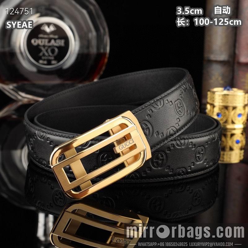 Gucci belt 35mmX100-125cm 8L26