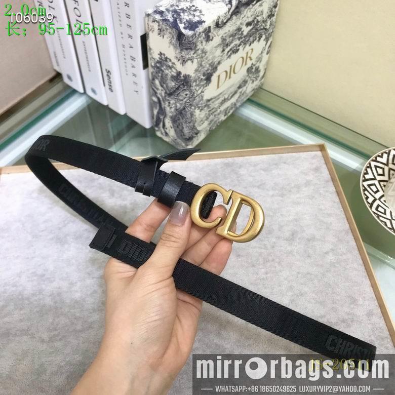 Dior Belt 20mmX95-110cm 7d09