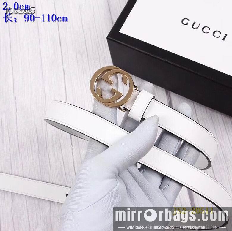 Gucci belt 20mm 90-110cm 8L01