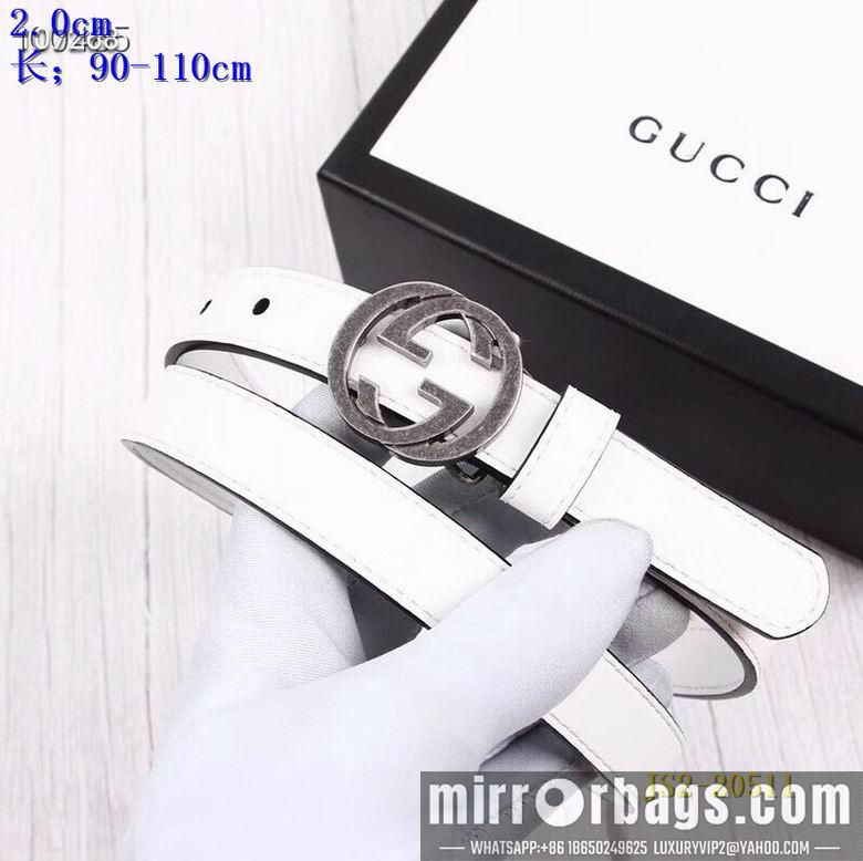 Gucci belt 20mm 90-110cm 8L01