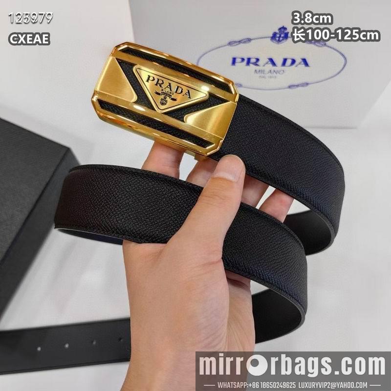 Prada belt 38mmX100-125cm 8L02