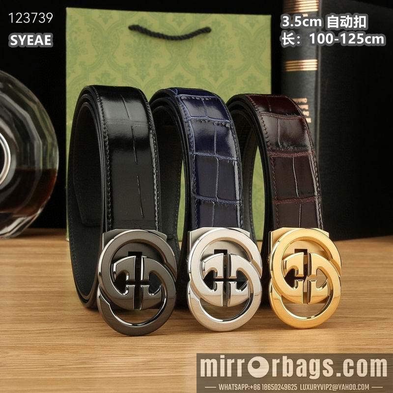 Gucci belt 35mmX100-125cm 8L59