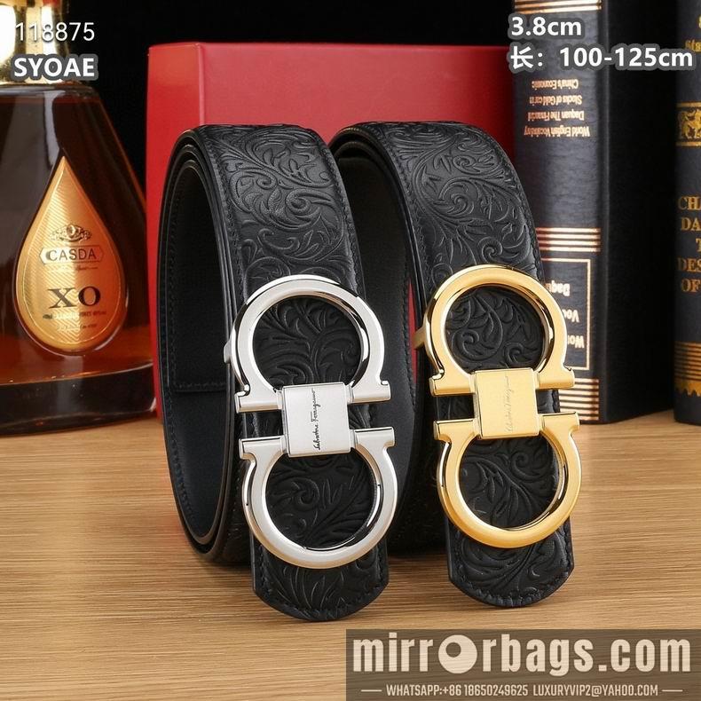 Ferragamo belt 38mmX100-125cm 8L13