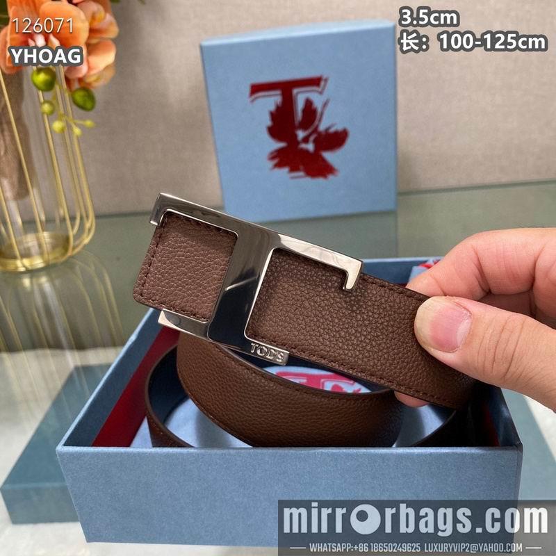 Tod's belt 35mmX100-125cm 8L07
