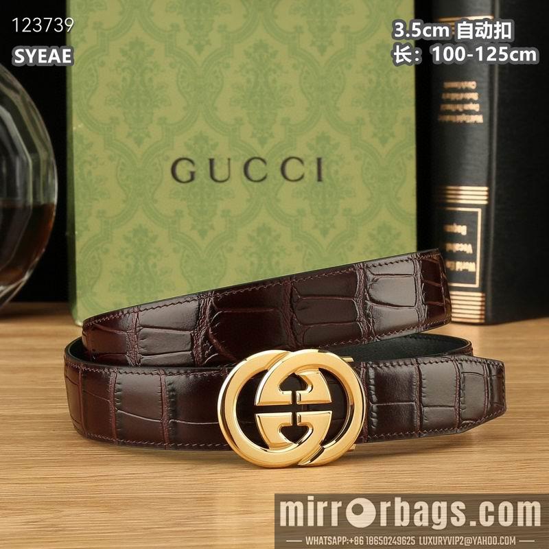 Gucci belt 35mmX100-125cm 8L59
