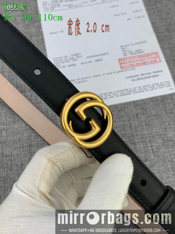 Gucci belt 20mm 95-110cm 8L01