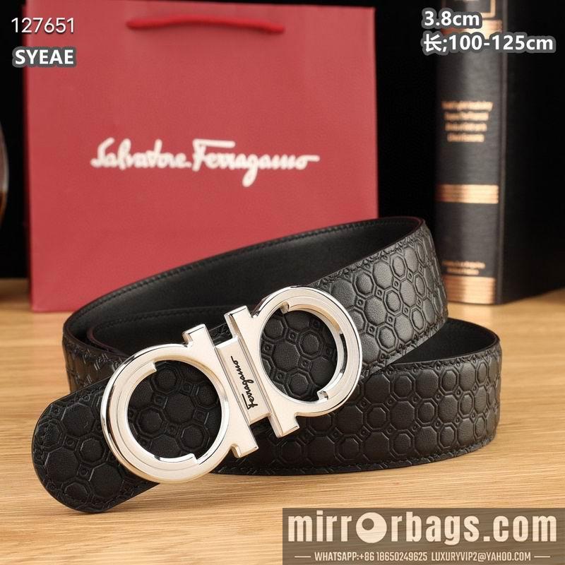 Ferragamo belt 38mmX100-125cm 8L24