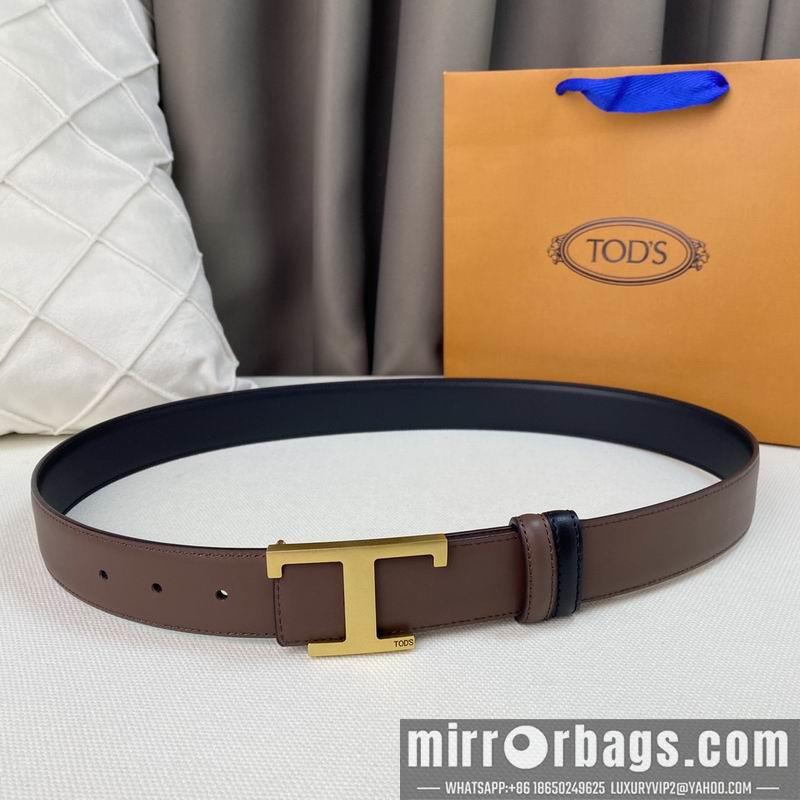 Tod's belt 34mmX95-125cm 7D01