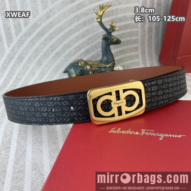 Ferragamo belt 38mmX105-125cm 8L21