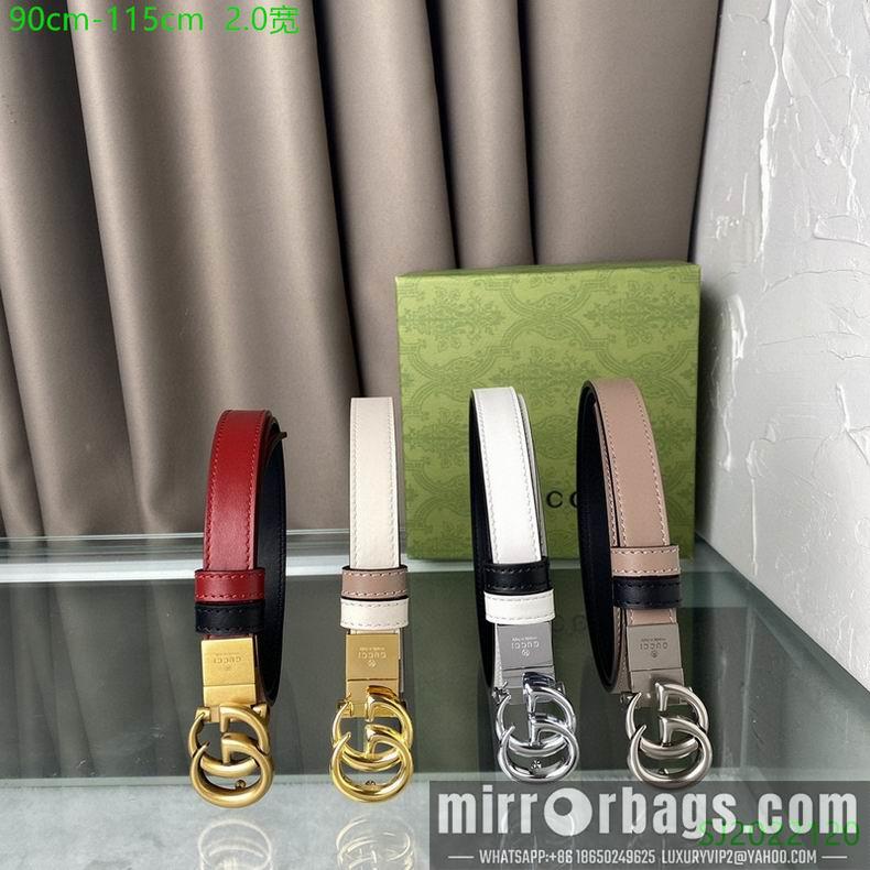 Gucci Belt 20mmX90-115cm 7D01