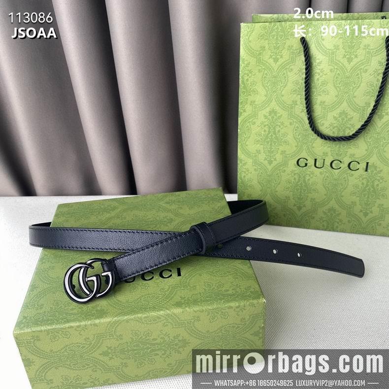 Gucci belt 20mmX90-115cm 8L14