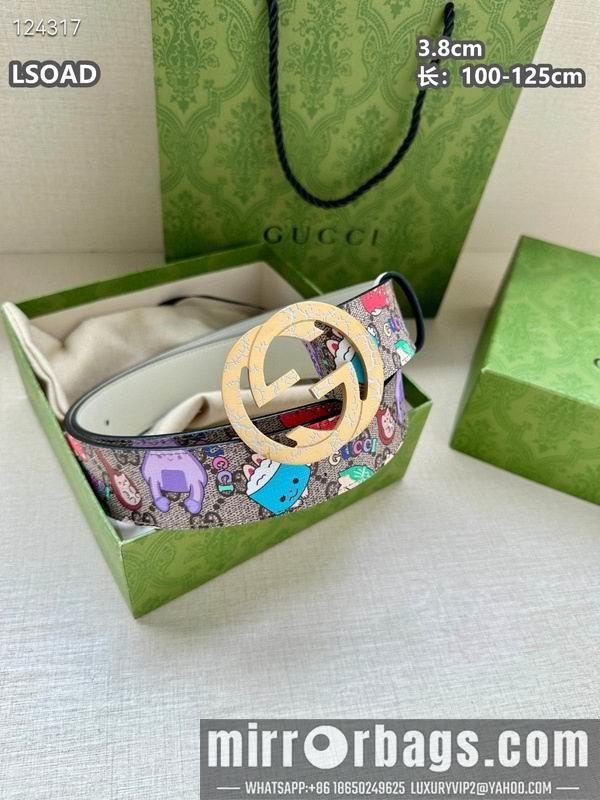 Gucci belt 38mmX100-125cm 8L32