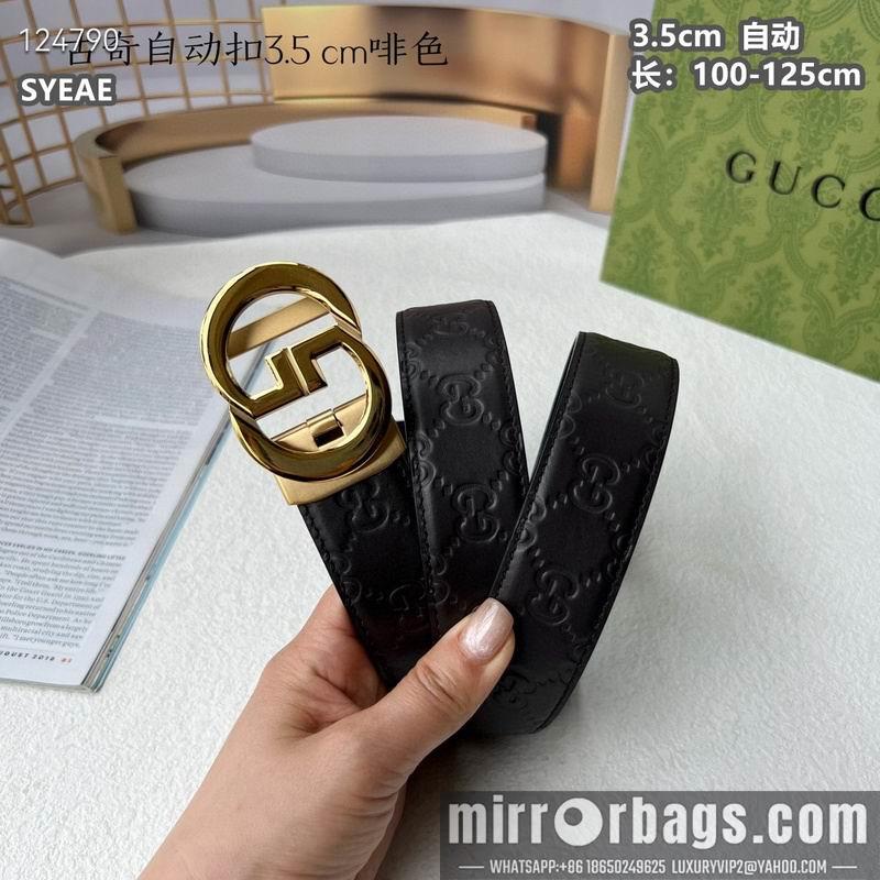Gucci belt 35mmX100-125cm 8L18