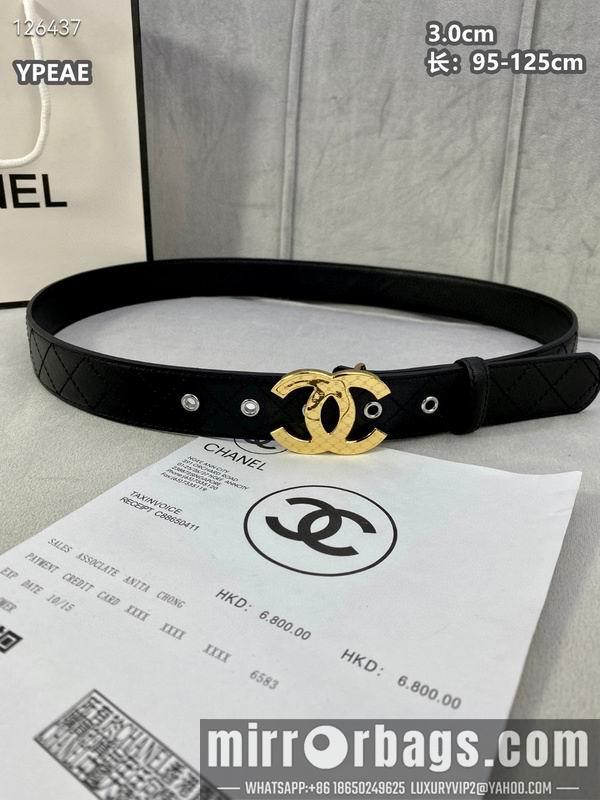 Chanel belt 30mmX95-125cm 8L25