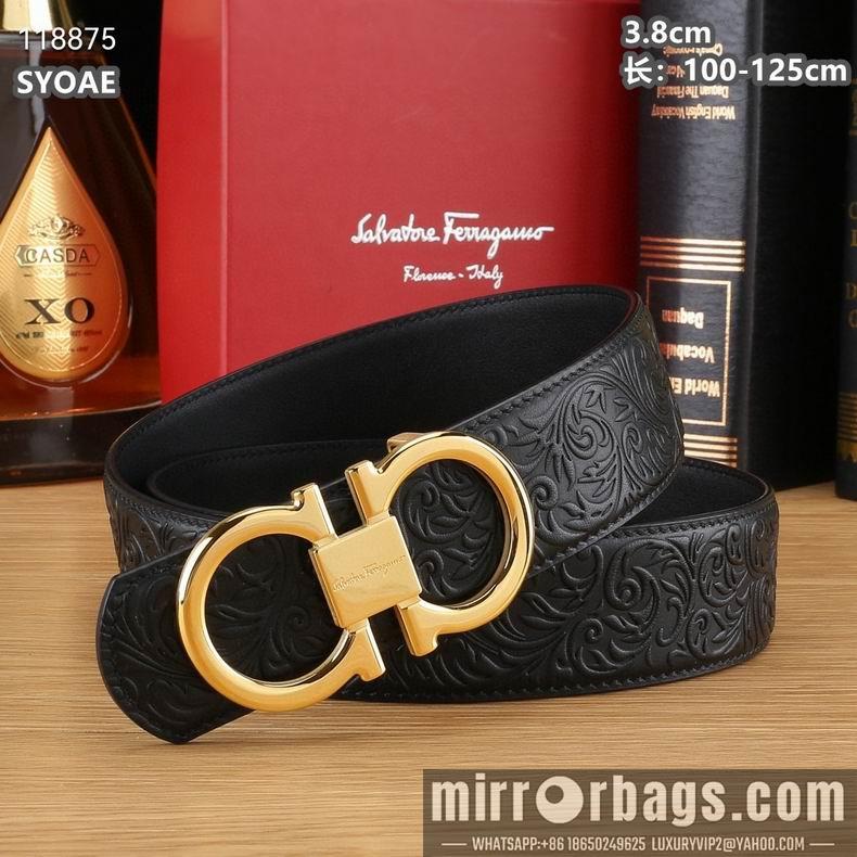 Ferragamo belt 38mmX100-125cm 8L13