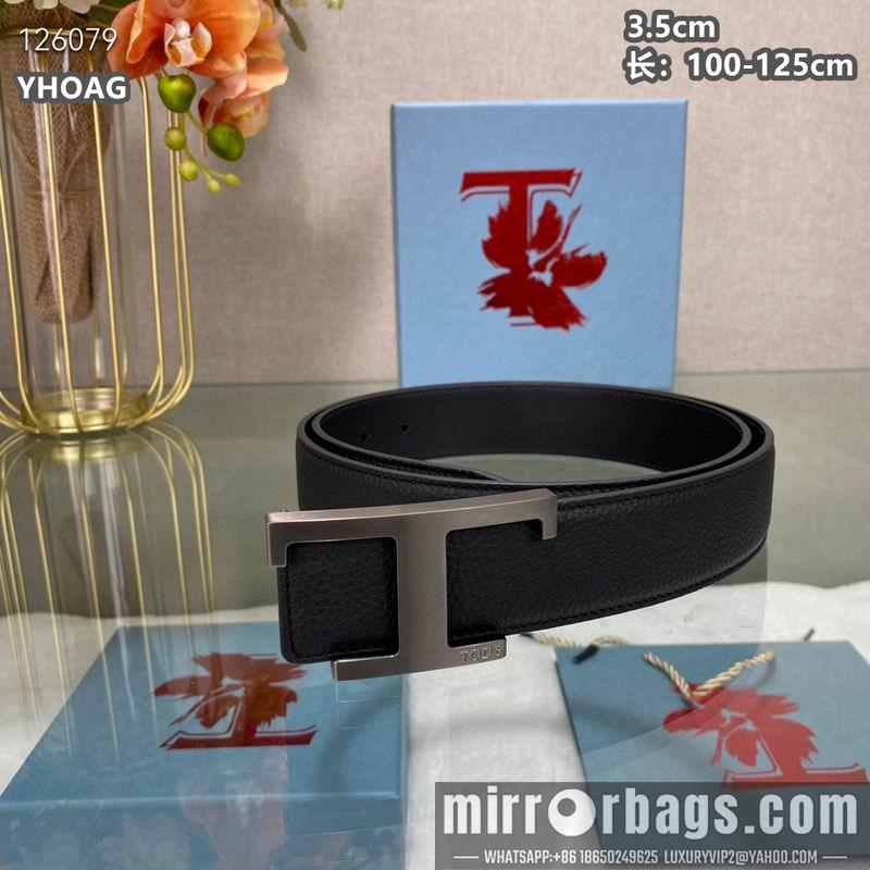 Tod's belt 35mmX100-125cm 8L07