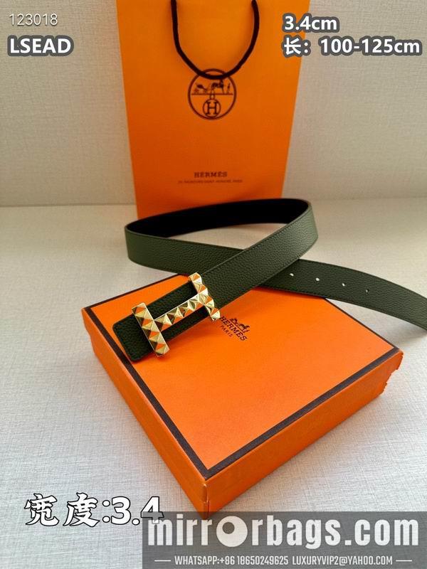 Hermes belt 34mmX100-125cm 8L06