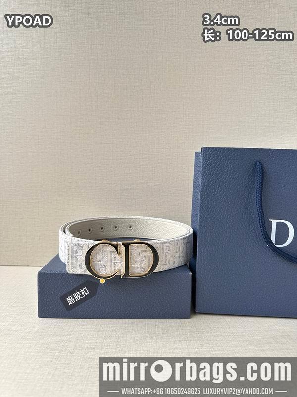 Dior belt 34mmX100-125cm 8L09