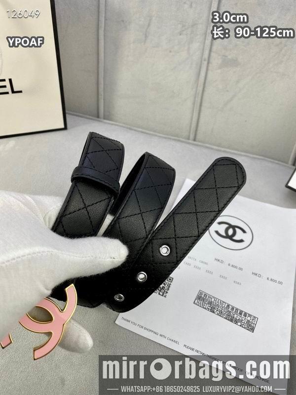Chanel belt 30mmX90-125cm 8L12